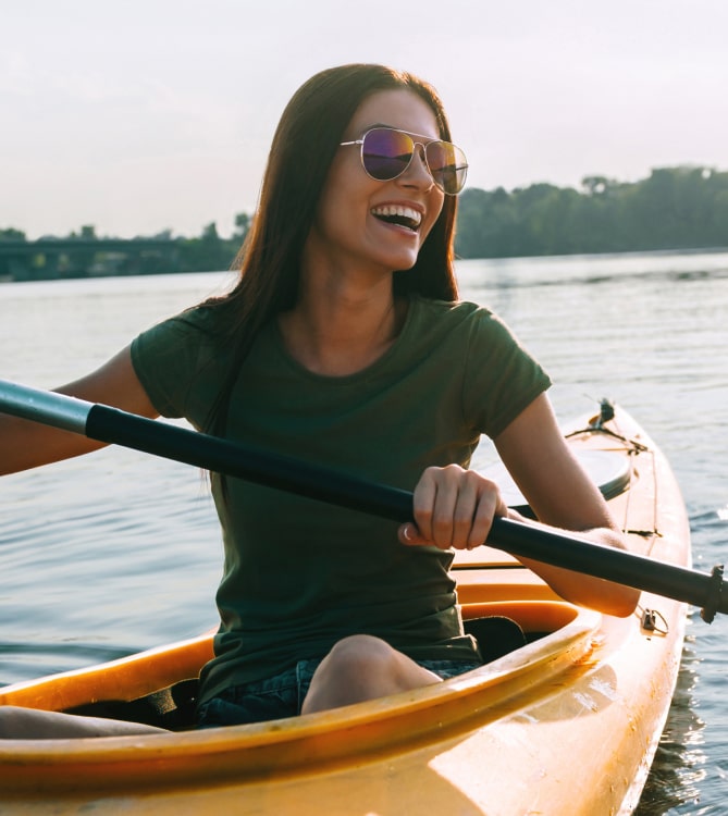 Smiling Kayaker
